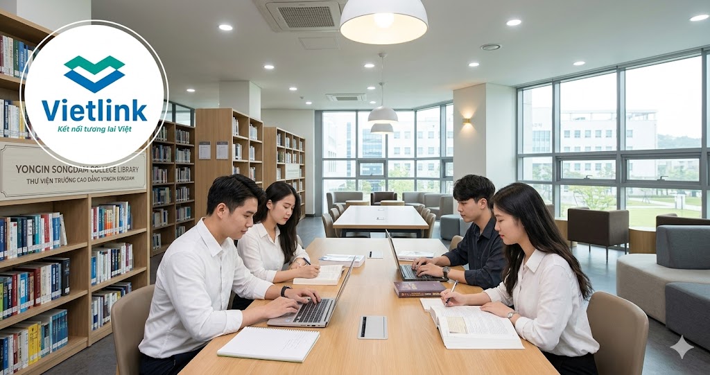 Cao Đẳng Yongin Songdam Hàn Quốc 12 thu vien Trường Cao Đẳng Yongin Songdam