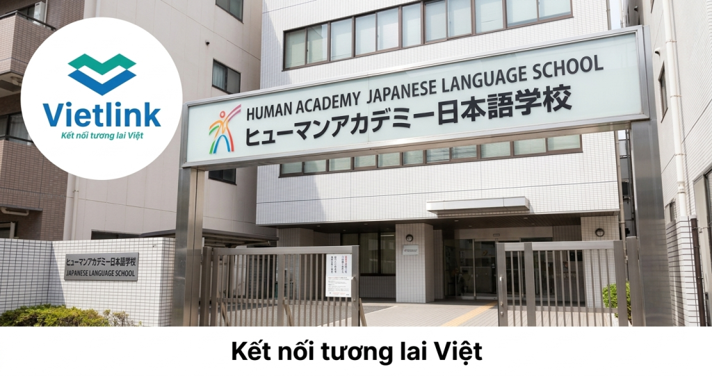 Khuôn viên Trường Nhật Ngữ HUMAN ACADEMY