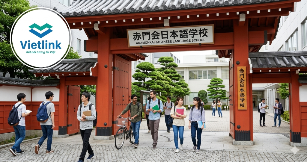 Khuôn viên Trường Nhật ngữ Akamonkai