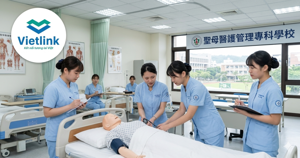 sinh viên Cao đẳng Quản lý và Chăm sóc Y tế Thánh Mẫu